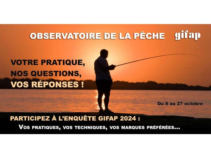 Pêcheurs en eau douce et en mer, participez à cette enquête 2024 du GIFAP !